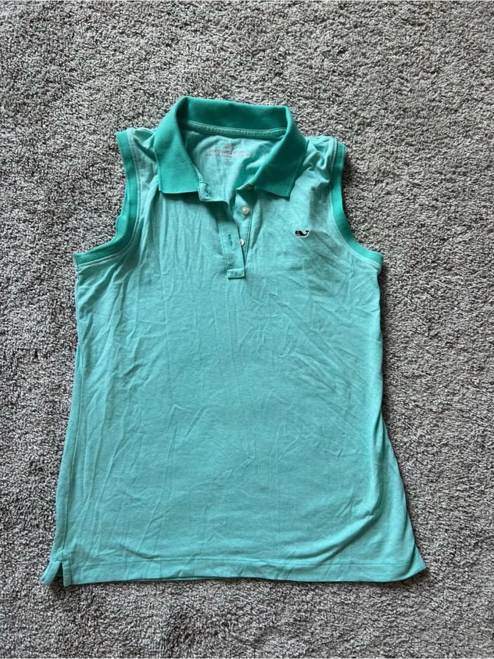 Vineyard Vines Sleeveless Polo Tank Top - Teal
